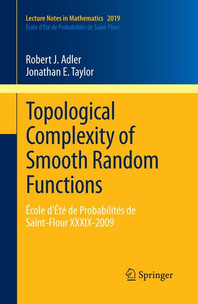 Produktbild: Topological Complexity of Smooth Random Functions