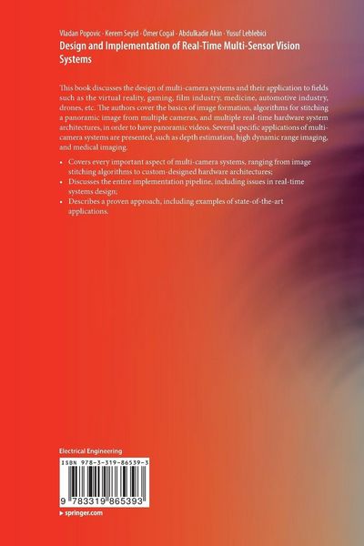Produktbild: Design and Implementation of Real-Time Multi-Sensor Vision Systems
