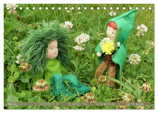 Produktbild: Zu Besuch bei den Wurzelkindern und anderen kleinen Leuten (Tischkalender 2026 DIN A5 quer), CALVENDO Monatskalender