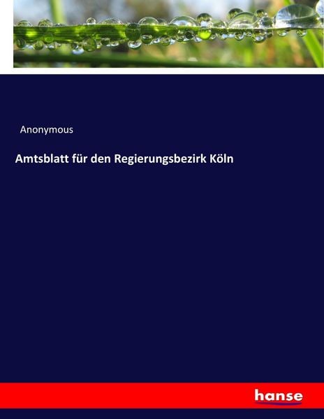 Produktbild: Amtsblatt f&uuml;r den Regierungsbezirk K&ouml;ln