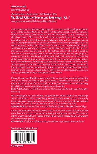 Produktbild: The Global Politics of Science and Technology - Vol. 1