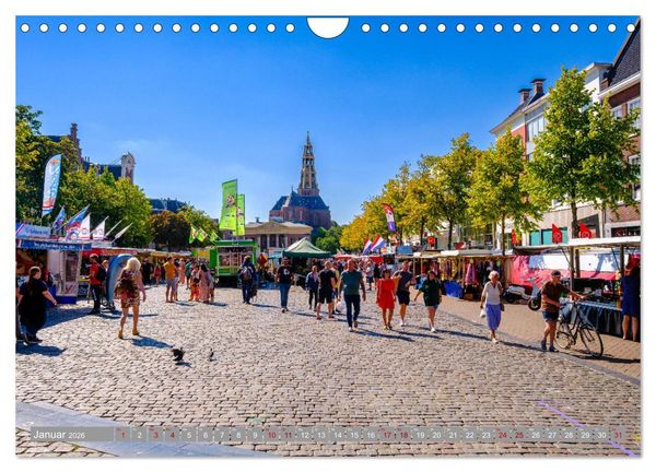Produktbild: Ein Blick auf Groningen (Wandkalender 2026 DIN A4 quer), CALVENDO Monatskalender