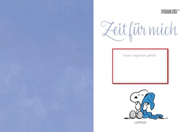 Produktbild: Peanuts Geschenkbuch: Zeit f&uuml;r mich