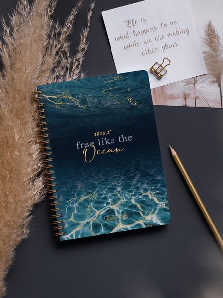 Produktbild: Sch&uuml;lerkalender Style 2026/2027 "Ocean" | A5, Kunststoff