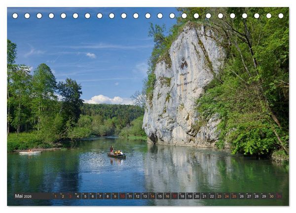 Produktbild: Gro&szlig;e Landschaft Obere Donau (Tischkalender 2026 DIN A5 quer), CALVENDO Monatskalender