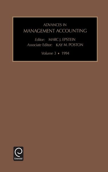 Produktbild: Advances in Management Accounting