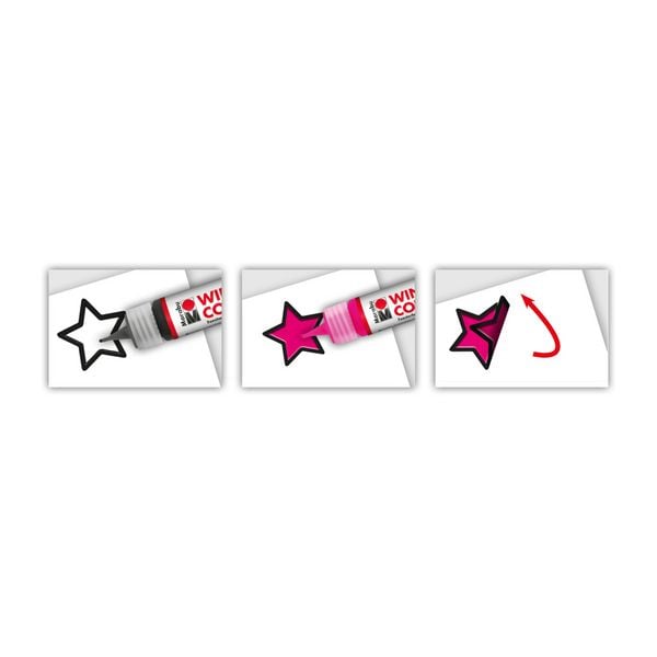 Produktbild: Marabu KiDS Window Color Glitzerfee 10x25ml