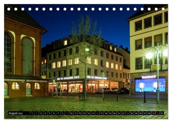 Produktbild: Mannheim Modern. Zeitgen&ouml;ssische Architektur in der Quadratestadt. (Tischkalender 2026 DIN A5 quer), CALVENDO Monatskalender