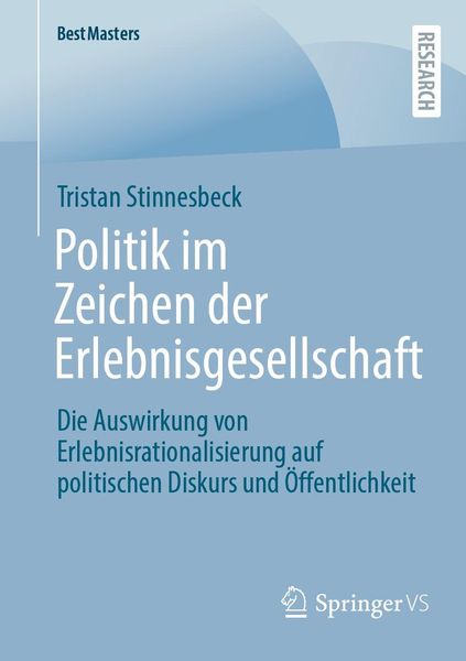 Produktbild: Politik im Zeichen der Erlebnisgesellschaft