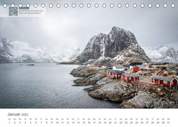 Produktbild: Lofoten - Stille Landschaften Norwegens (MEDIAedition) (Tischkalender 2022 DIN A5 quer)