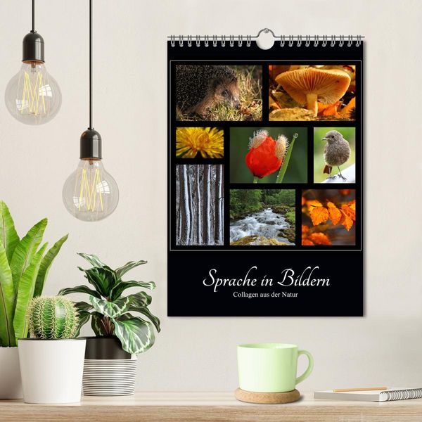 Produktbild: Sprache in Bildern - Collagen aus der Natur (Wandkalender 2026 DIN A4 hoch), CALVENDO Monatskalender