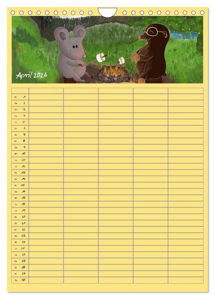 Produktbild: Mats Maus und seine Freunde (Wandkalender 2026 DIN A4 hoch), CALVENDO Monatskalender