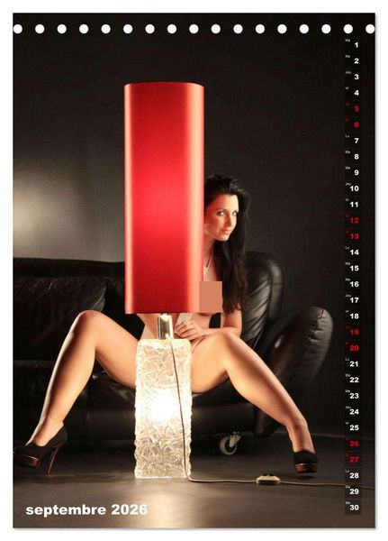Produktbild: Le feu rouge (Calendrier de bureau 2026 DIN A5 horizontal), CALVENDO calendrier mensuel