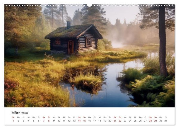 Produktbild: Zuhause in der Wildnis (Wandkalender 2026 DIN A2 quer), CALVENDO Monatskalender