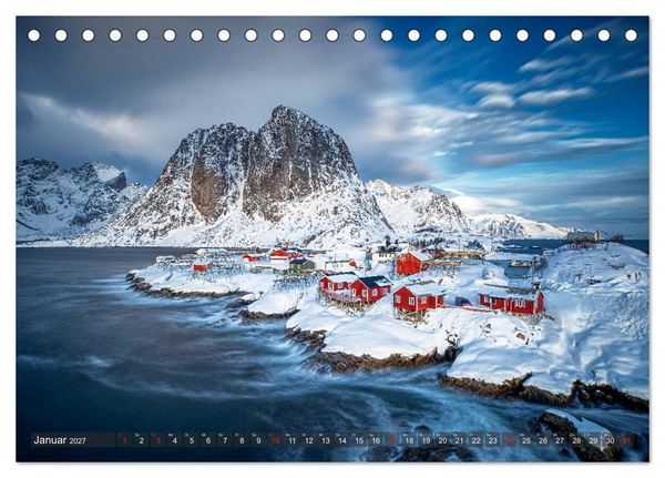 Produktbild: Die Farben Skandinaviens (Tischkalender 2027 DIN A5 quer), CALVENDO Monatskalender