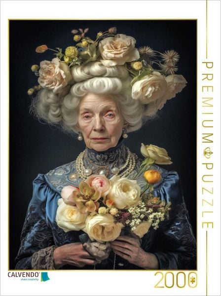 CALVENDO Puzzle Baroness Brunhilde von Blumenkohl | 2000 Teile Lege-Größe 90x67cm Foto-Puzzle für glückliche Stunden