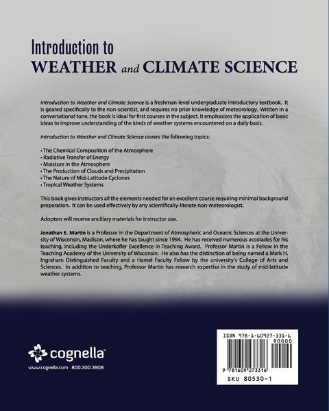 Produktbild: Introduction to Weather and Climate Science