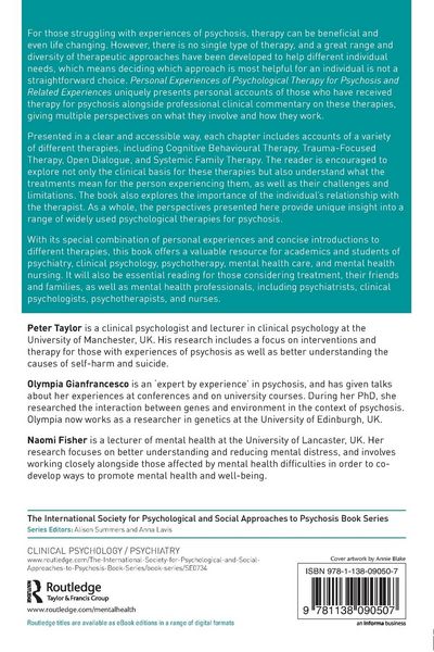 Produktbild: Personal Experiences of Psychological Therapy for Psychosis and Related Experiences
