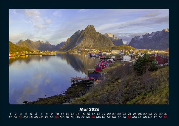 Produktbild: Bergige Welten 2026 Fotokalender DIN A4