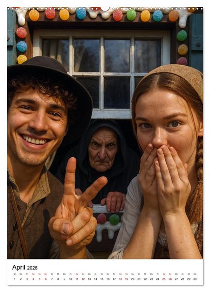 Produktbild: M&auml;rchenhafte Selfies (hochwertiger Premium Wandkalender 2026 DIN A2 hoch), Kunstdruck in Hochglanz