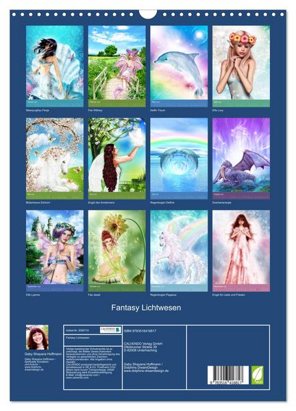 Produktbild: Fantasy Lichtwesen (Wandkalender 2026 DIN A3 hoch), CALVENDO Monatskalender