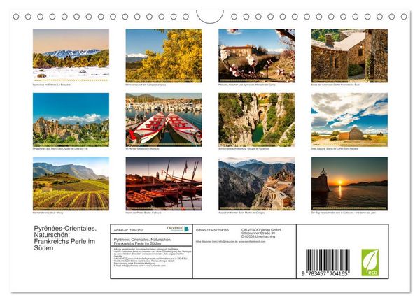 Produktbild: Pyr&eacute;n&eacute;es-Orientales. Natursch&ouml;n: Frankreichs Perle im S&uuml;den (Wandkalender 2026 DIN A4 quer), CALVENDO Monatskalender