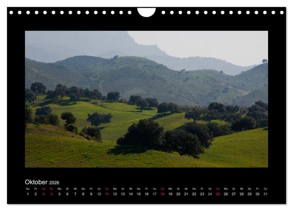 Produktbild: Landschaften Andalusiens (Wandkalender 2026 DIN A4 quer), CALVENDO Monatskalender