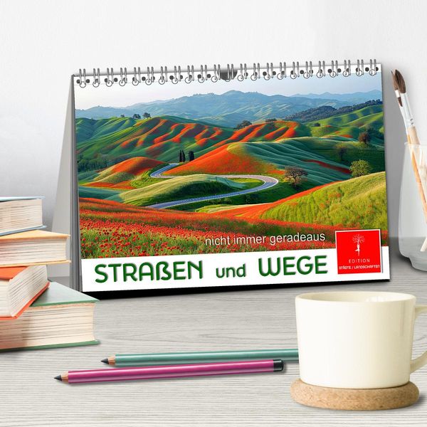 Produktbild: Stra&szlig;en und Wege (Tischkalender 2026 DIN A5 quer), CALVENDO Monatskalender
