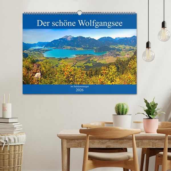 Produktbild: Der sch&ouml;ne Wolfgangsee im Salzkammergut (Wandkalender 2026 DIN A2 quer), CALVENDO Monatskalender