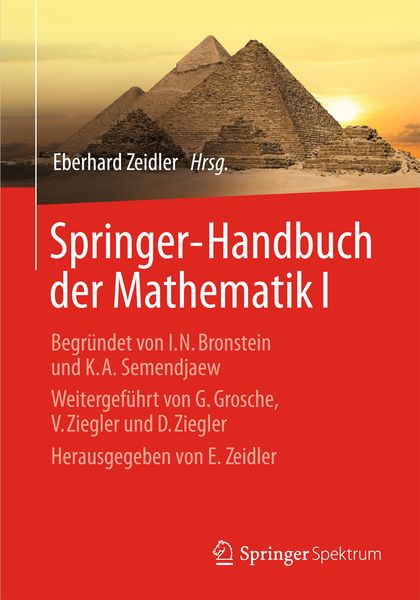 Produktbild: Springer-Handbuch der Mathematik I