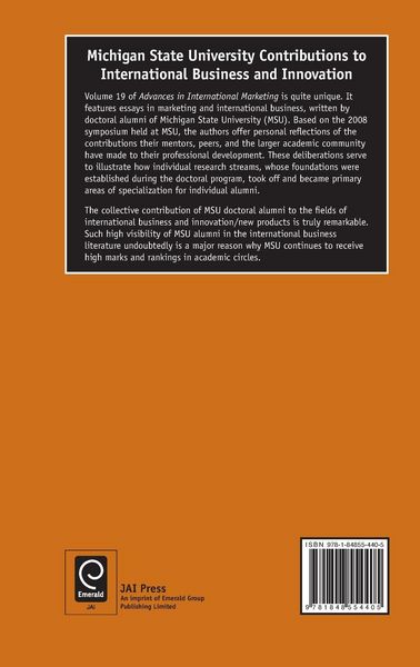 Produktbild: MSU Contributions to International Business and Innovation