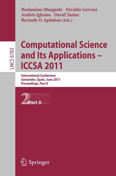 Produktbild: Computational Science and Its Applications - ICCSA 2011