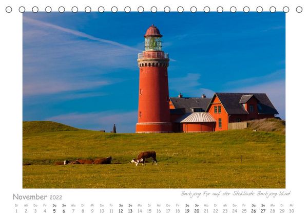 Produktbild: Die Nordseek&uuml;ste J&uuml;tlands - Leuchtt&uuml;rme und Mee(h)r (Tischkalender 2022 DIN A5 quer)