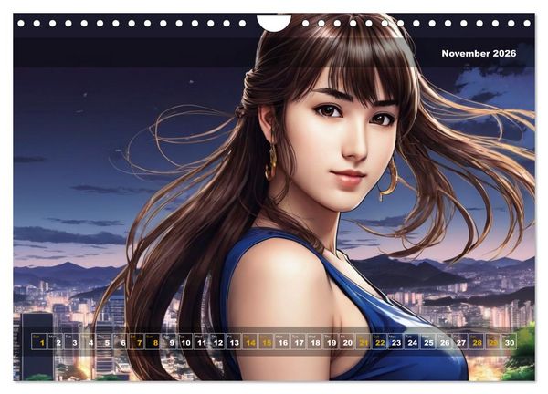 Produktbild: Yolanda's portraits, a graphic portfolio (Wall Calendar 2026 DIN A4 landscape), CALVENDO 12 Month Wall Calendar