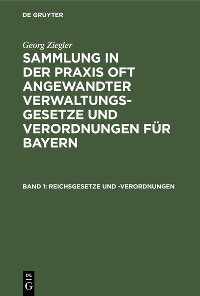 Produktbild: Reichsgesetze und -Verordnungen