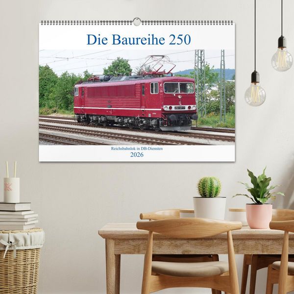Produktbild: Die Baureihe 250 - Reichsbahnlok in DB-Diensten (Wandkalender 2026 DIN A2 quer), CALVENDO Monatskalender