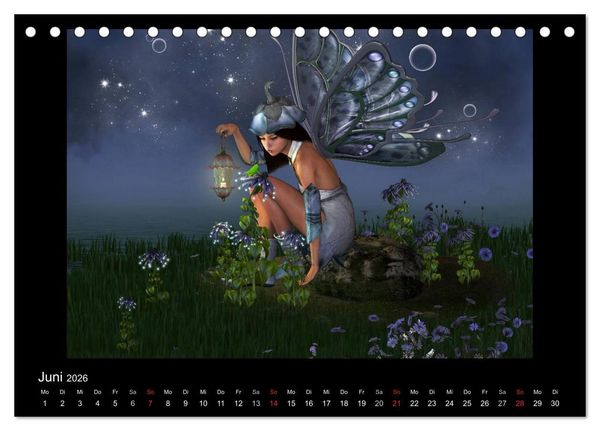 Produktbild: Elfenlichter (Tischkalender 2026 DIN A5 quer), CALVENDO Monatskalender