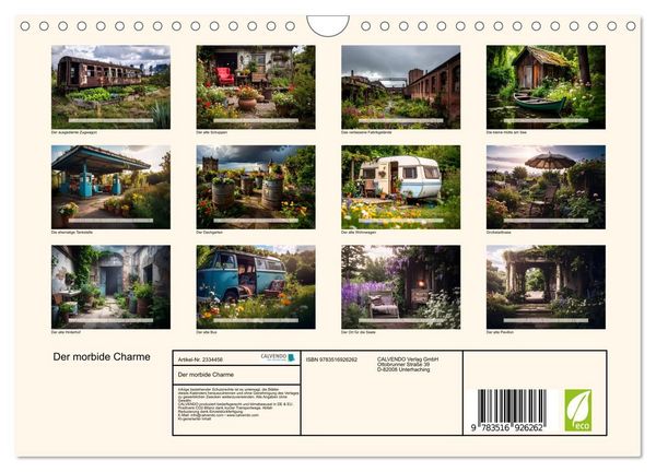 Produktbild: Der morbide Charme (Wandkalender 2027 DIN A4 quer), CALVENDO Monatskalender