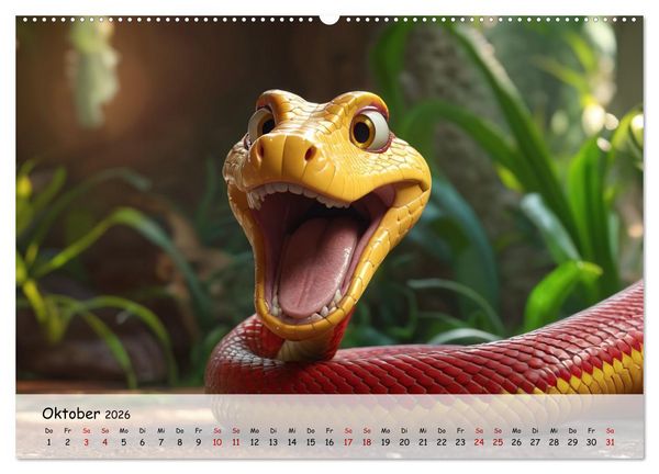 Produktbild: Lachende Tiere (Wandkalender 2026 DIN A2 quer), CALVENDO Monatskalender