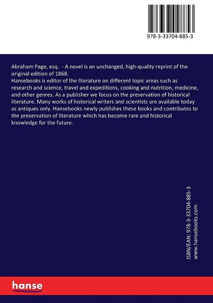 Produktbild: Abraham Page, esq.