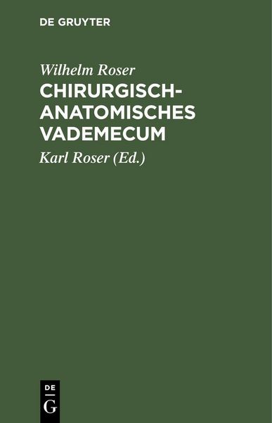 Produktbild: Chirurgisch-Anatomisches Vademecum