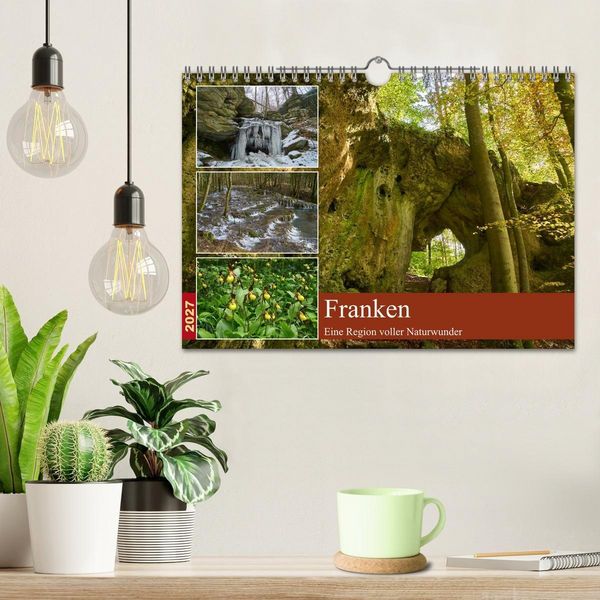 Produktbild: Franken - eine Region voller Naturwunder (Wandkalender 2027 DIN A4 quer), CALVENDO Monatskalender