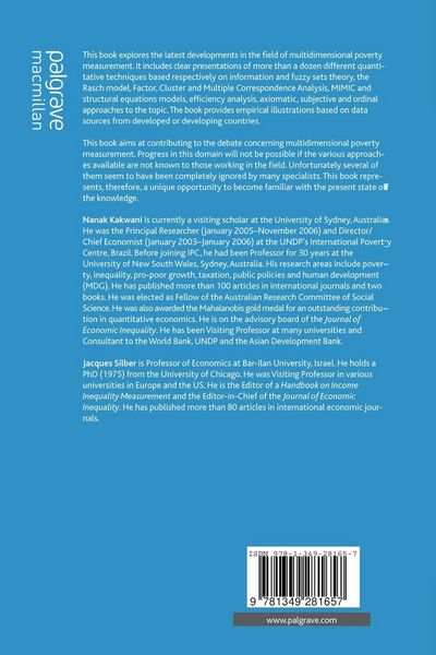 Produktbild: Quantitative Approaches to Multidimensional Poverty Measurement
