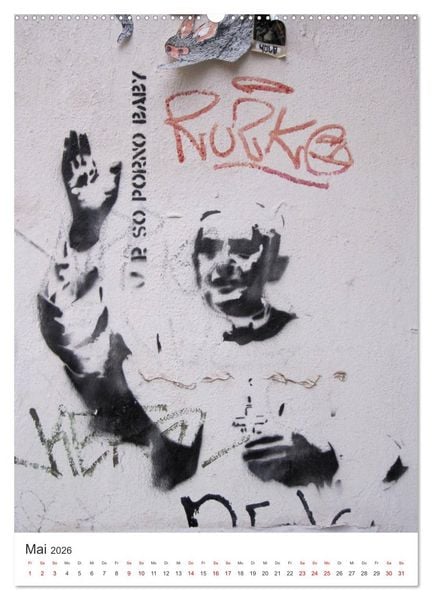 Produktbild: StreetArt Berlin (hochwertiger Premium Wandkalender 2026 DIN A2 hoch), Kunstdruck in Hochglanz