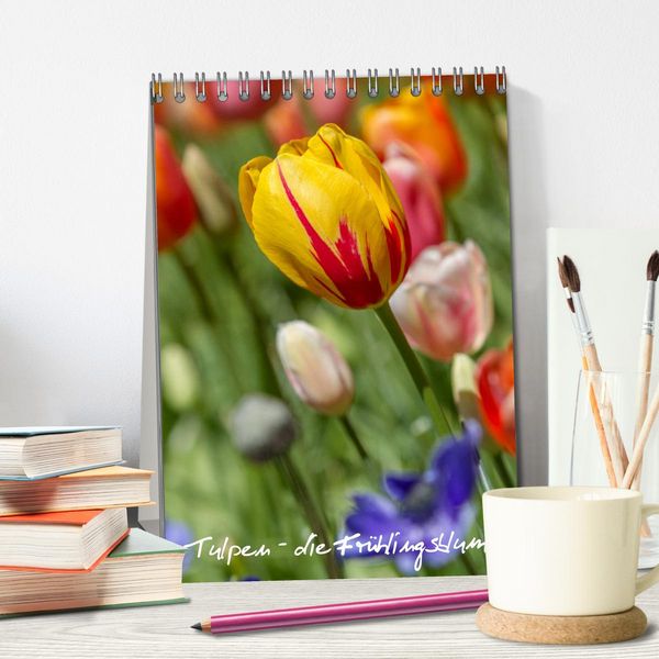 Produktbild: Tulpen - die Fr&uuml;hlingsblume (Tischkalender 2026 DIN A5 hoch), CALVENDO Monatskalender