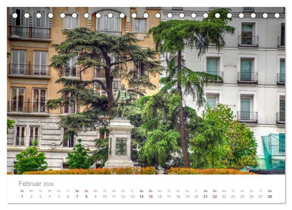 Produktbild: Madrid eine Stadt zum Verlieben (Tischkalender 2026 DIN A5 quer), CALVENDO Monatskalender