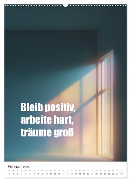 Produktbild: Die Kraft der Worte (Wandkalender 2026 DIN A2 hoch), CALVENDO Monatskalender