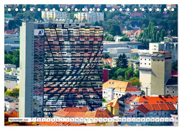 Produktbild: Graz - Ausblick auf die Dachlandschaft (Tischkalender 2026 DIN A5 quer), CALVENDO Monatskalender