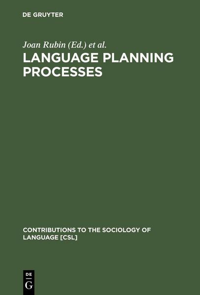 Produktbild: Language Planning Processes