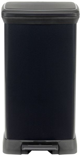 Produktbild: Curver Deco bin metalics 246364 M&uuml;lleimer 50l (B x H x T) 390 x 720 x 290mm Schwarz 1St.